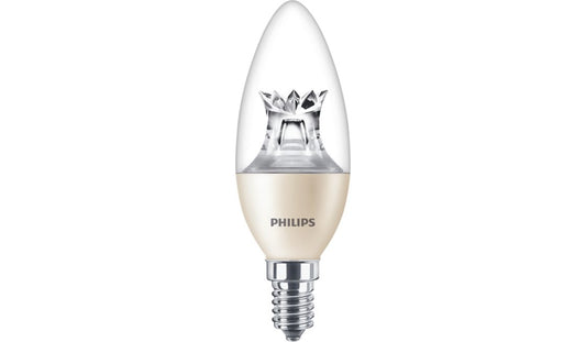 Philips LED light bulb on a white background