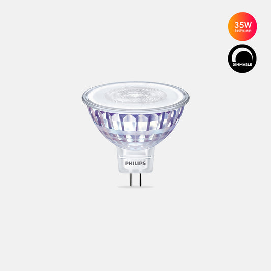5.5W - 35W Master LED Dimmable MR16 Warm & Cool White